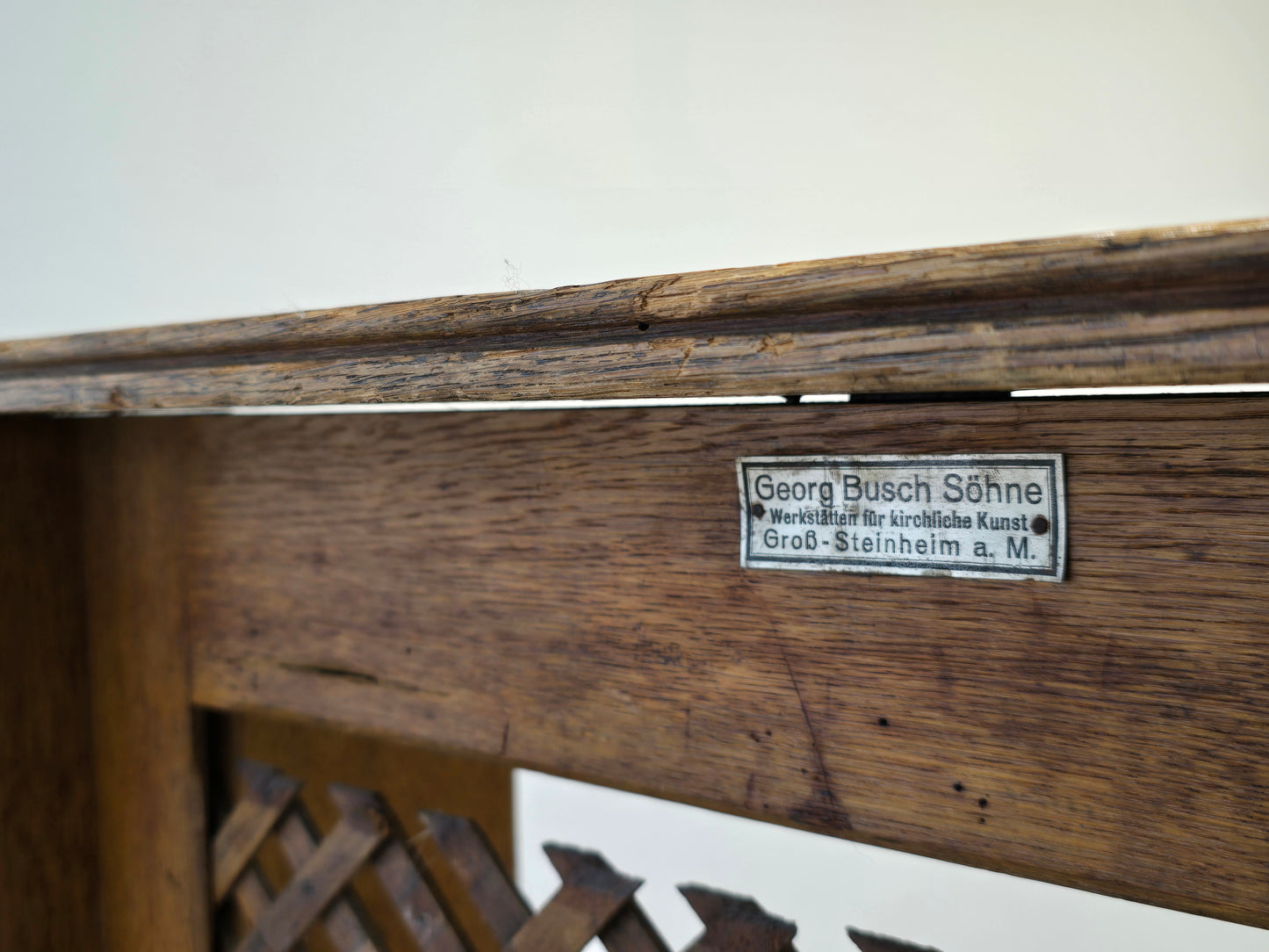 ANTIKER BEICHTSTUHL gebetsbankholz kirchen kunst stuhl hocker
