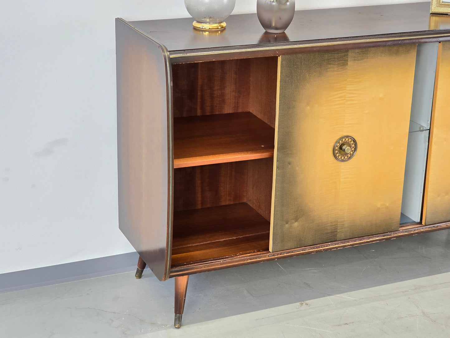 VINTAGE SIDEBOARD midcentury kommode mini bar platten wohnzimmer musik