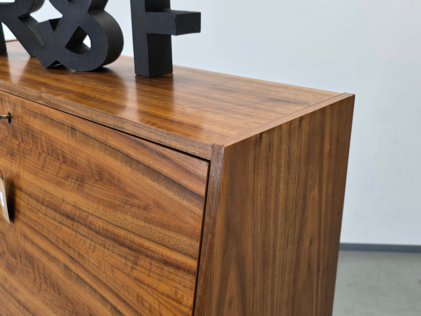 VINTAGE SEKRETÄR kommode schreibtisch holz nussbaum 60s retro midcentury