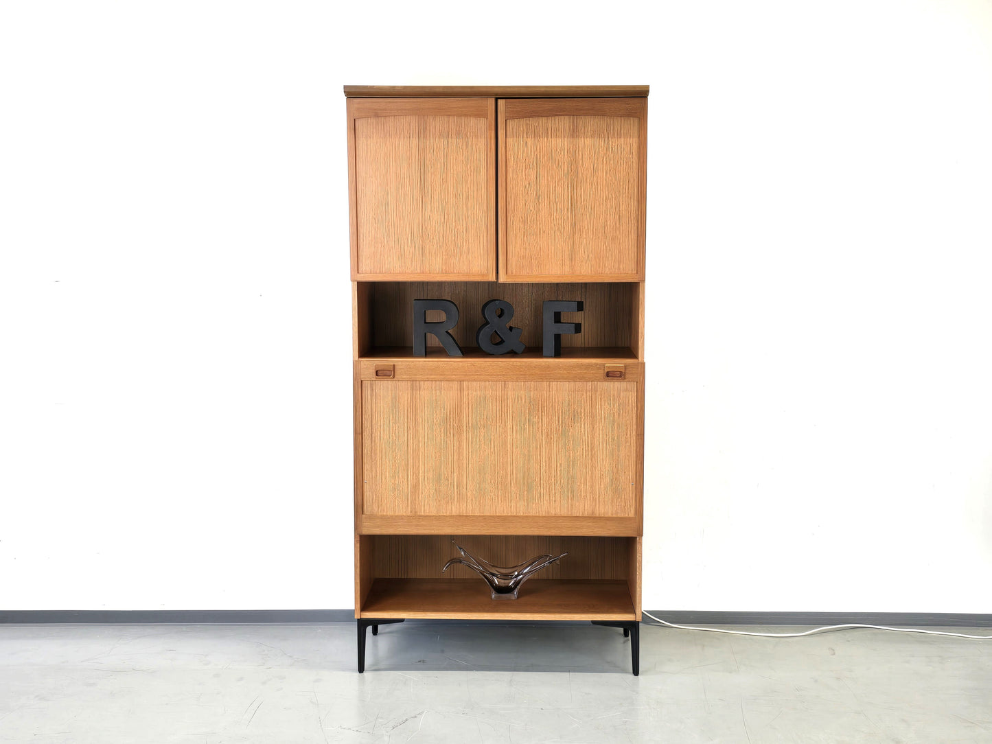 TEAK SCHRANK vintage minibar sen holz kommode mid century 60s