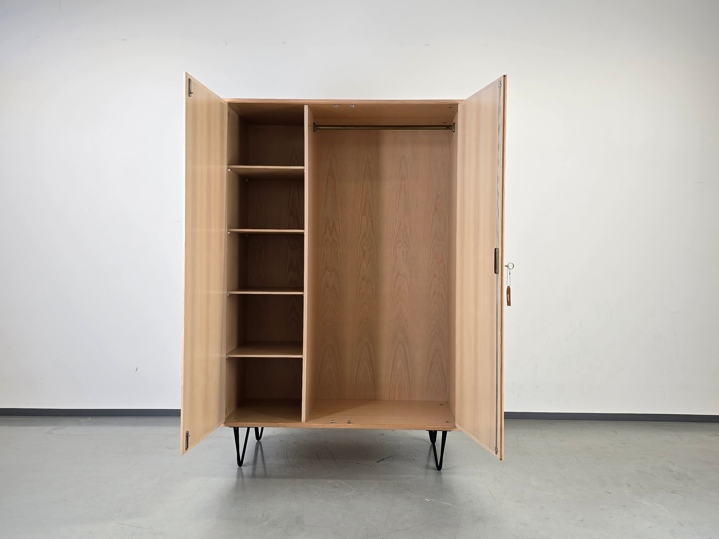 VINTAGE KLEIDERSCHRANK kommode schrank holz mid century schlafzimmer