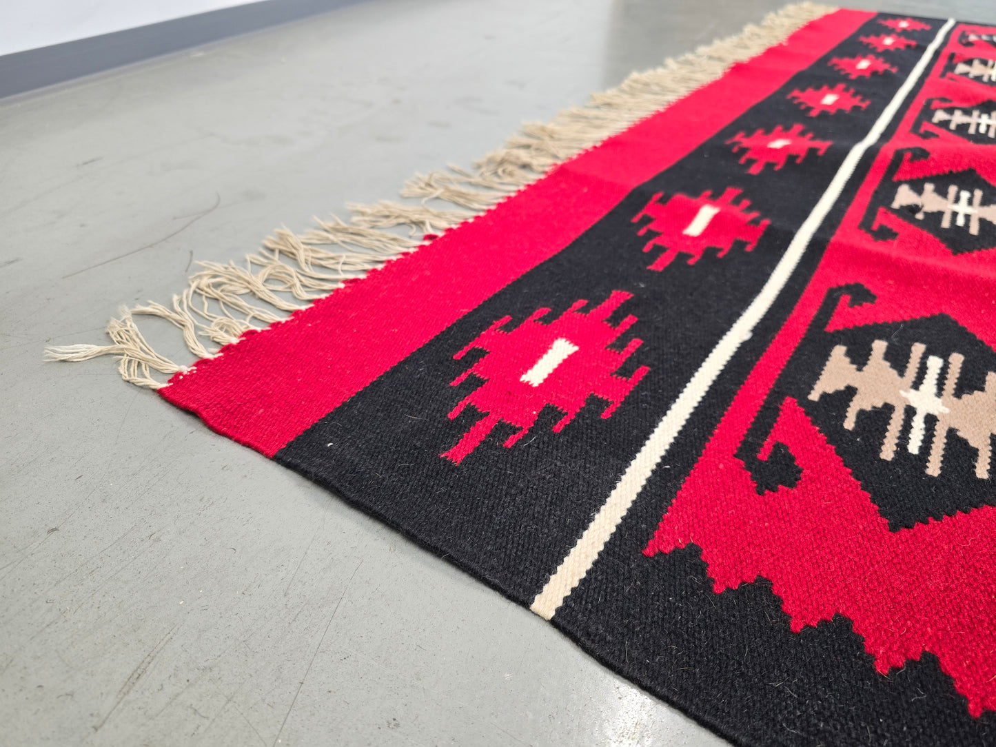 VINTAGE WOLLTEPPICH KELIM orient türkisch hangeknüpft orientteppich mid century