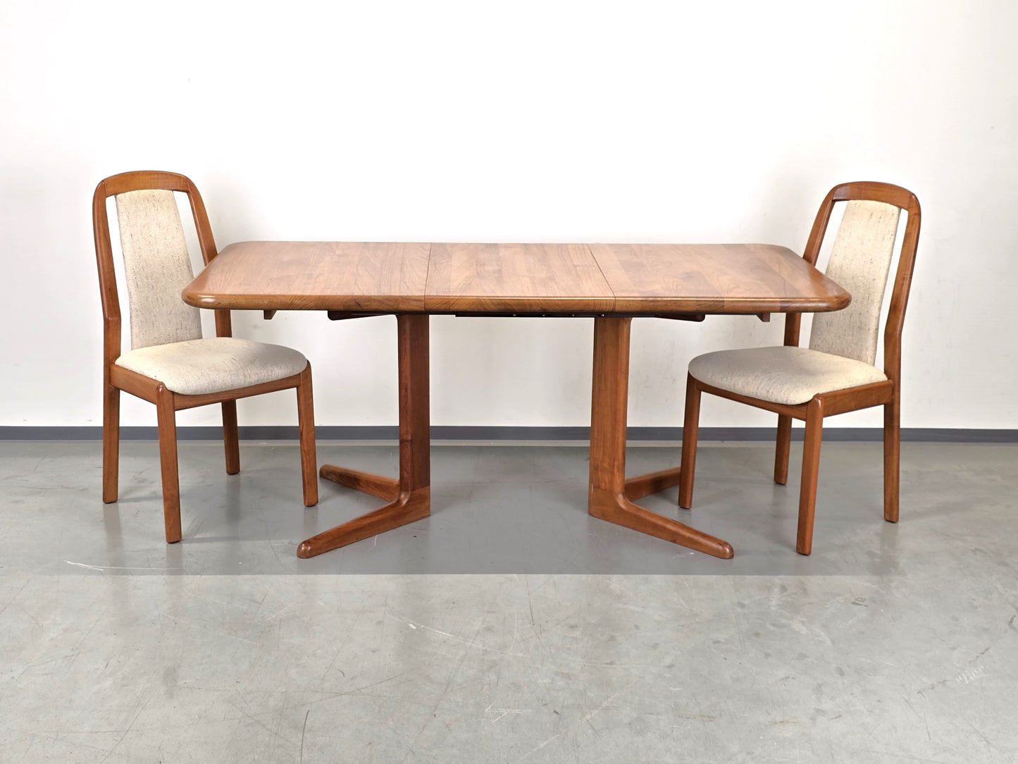 KORUP ESSTISCH danish teak tisch vintage mid century esszimmer holz ausziehbar rechteckig stolenfabrik denmark