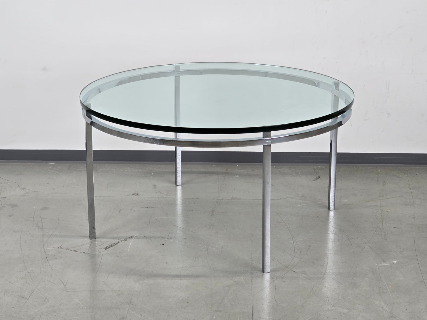 MID CENTURY COUCHTISCH tisch wohnzimmer glas rund coffee table vintage
