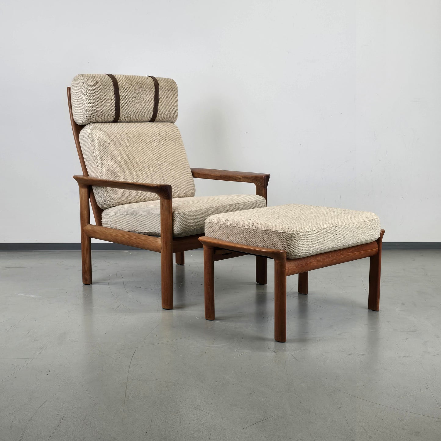 SVEN ELLEKAER SESSEL tv armchair vintage teak holz komfort denmark stuhl ottomane