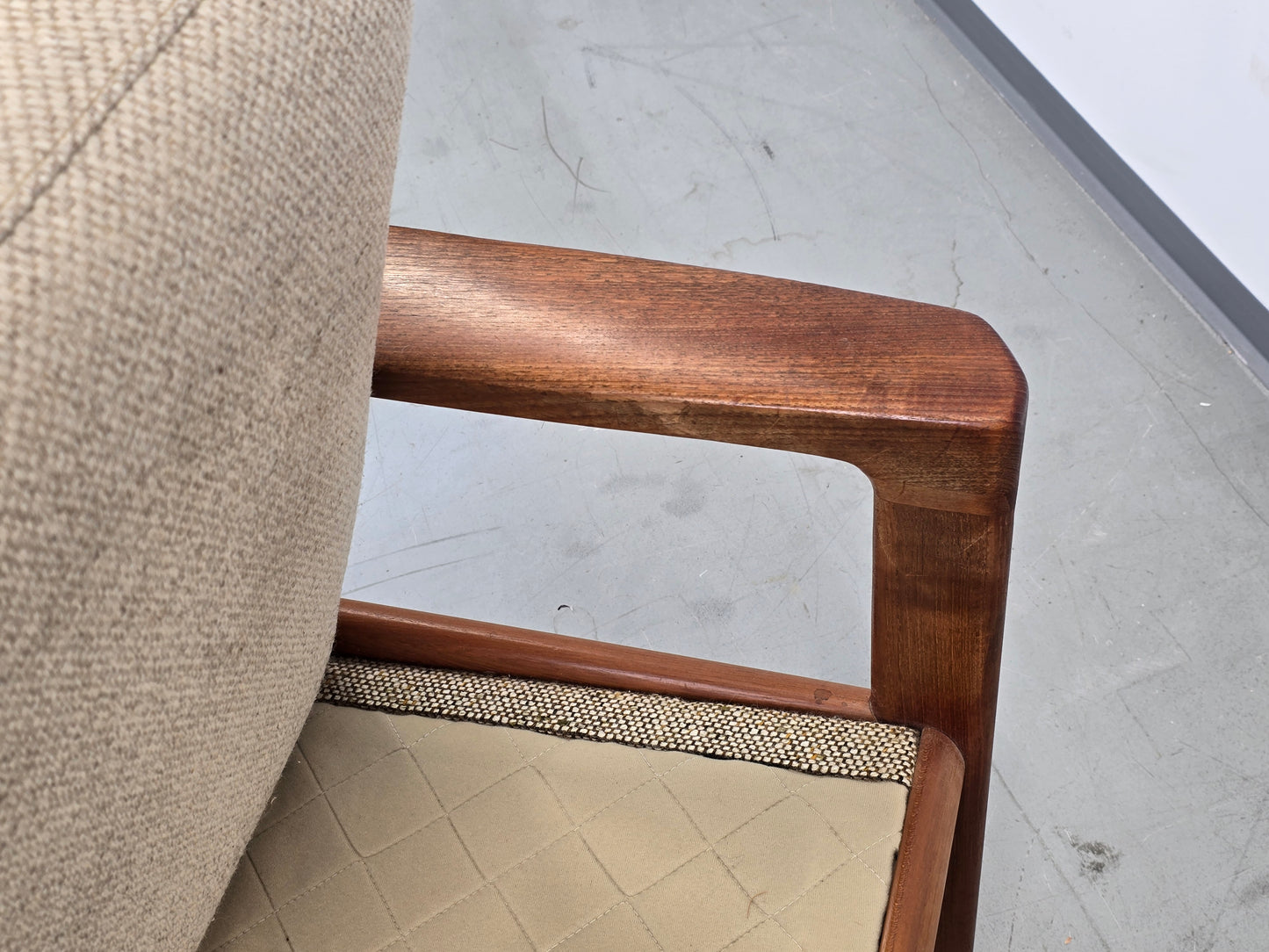 SVEN ELLEKAER SESSEL tv armchair vintage teak holz komfort denmark stuhl ottomane