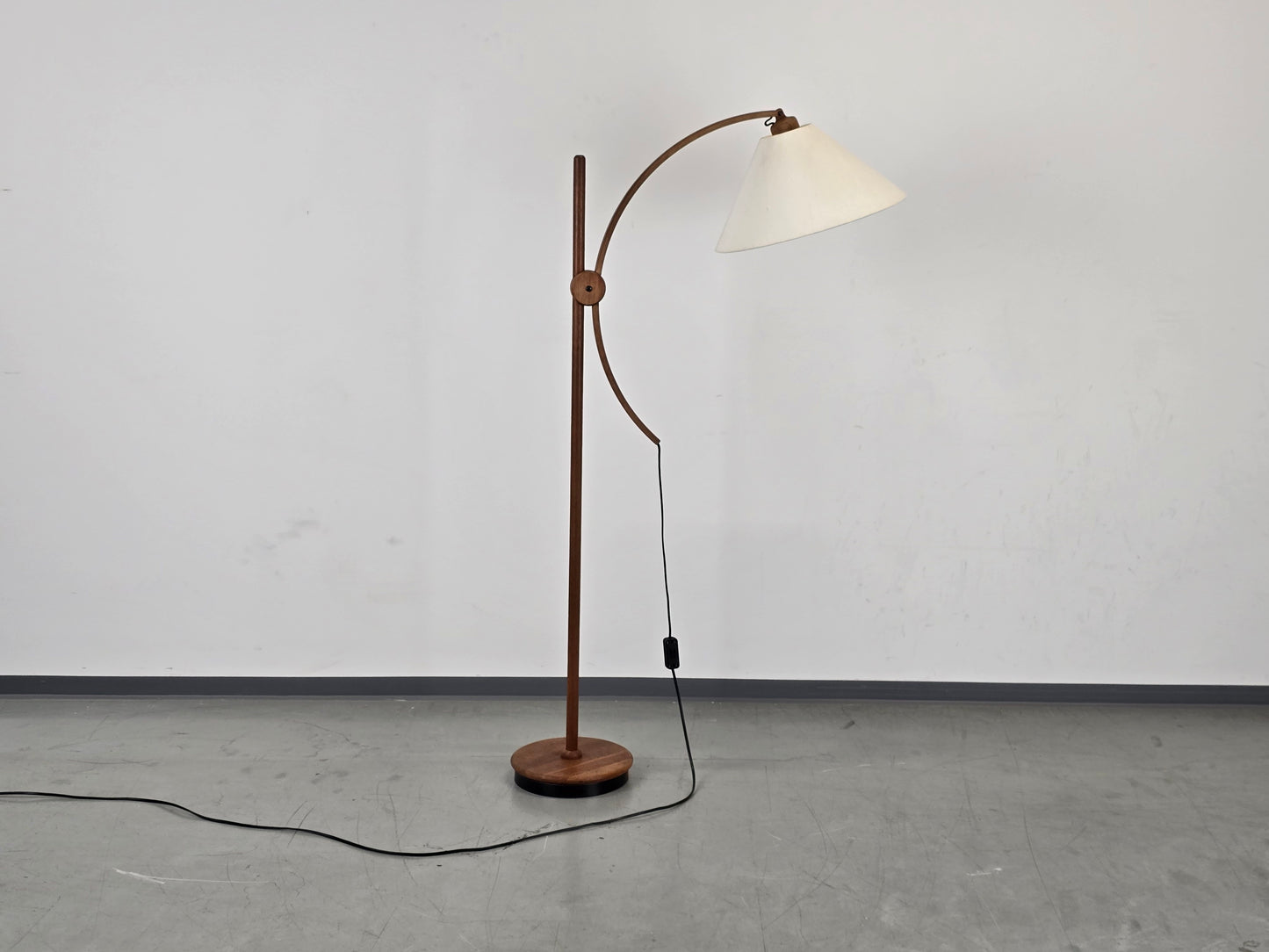 DOMUS TEAK STEHLAMPE leuchte lampe steh holz vintage designer