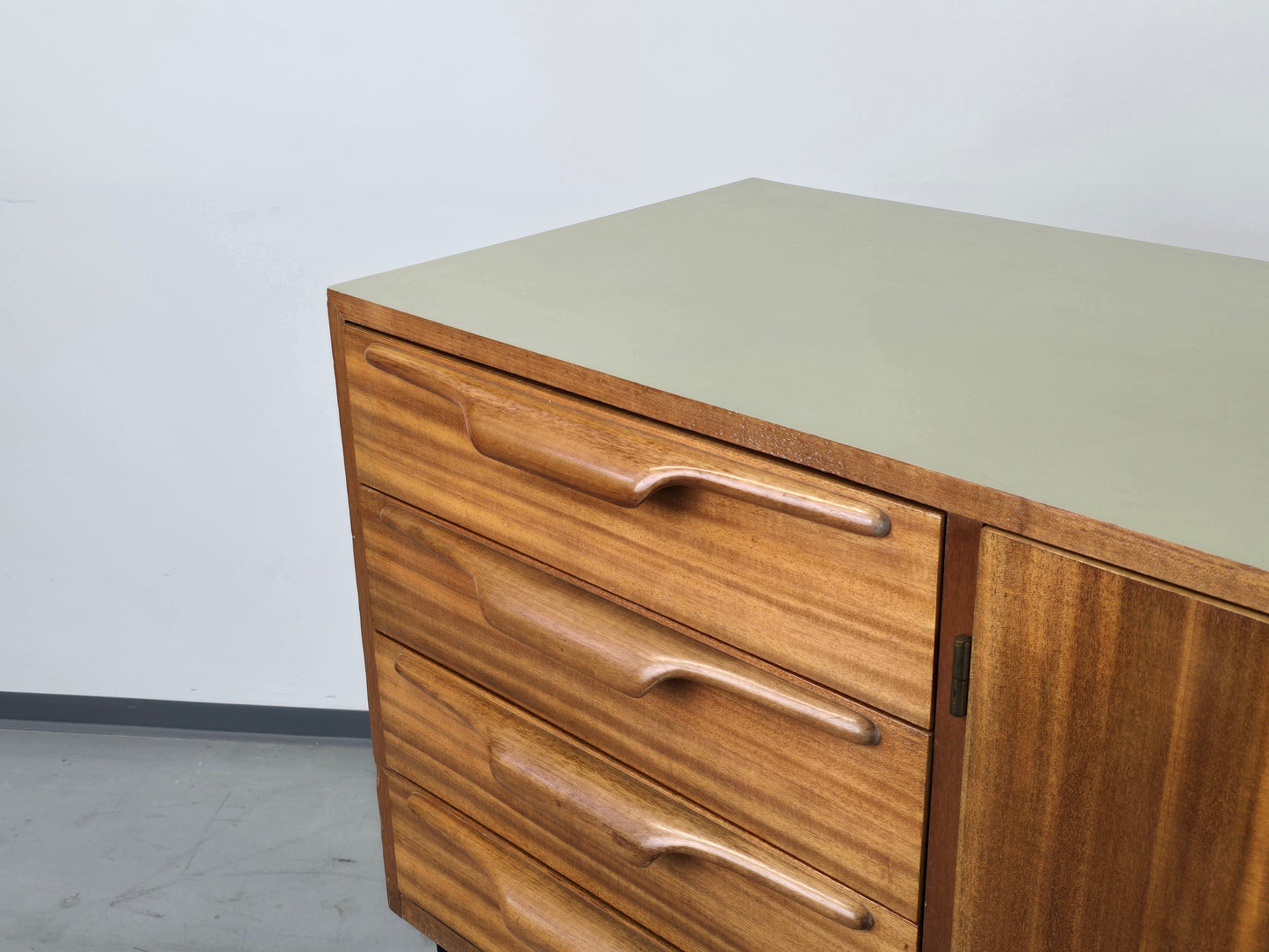 MID CENTURY SIDEBOARD tv holz nussbaum board vintage kommode wohnzimmer