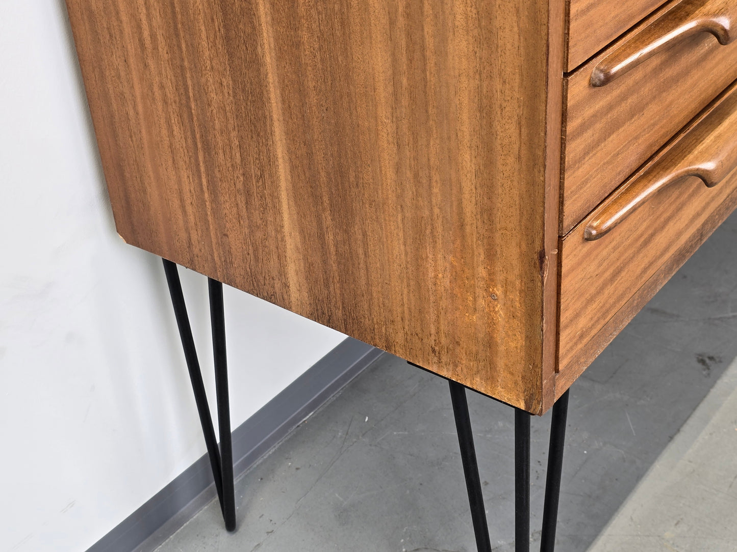 MID CENTURY SIDEBOARD tv holz nussbaum board vintage kommode wohnzimmer