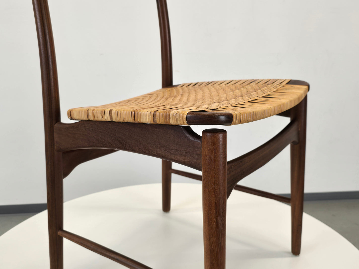 1von4 GEORG LEOWALD TEAK STUHL esszimmer küche büro esstisch vintage mid century wilkhahn