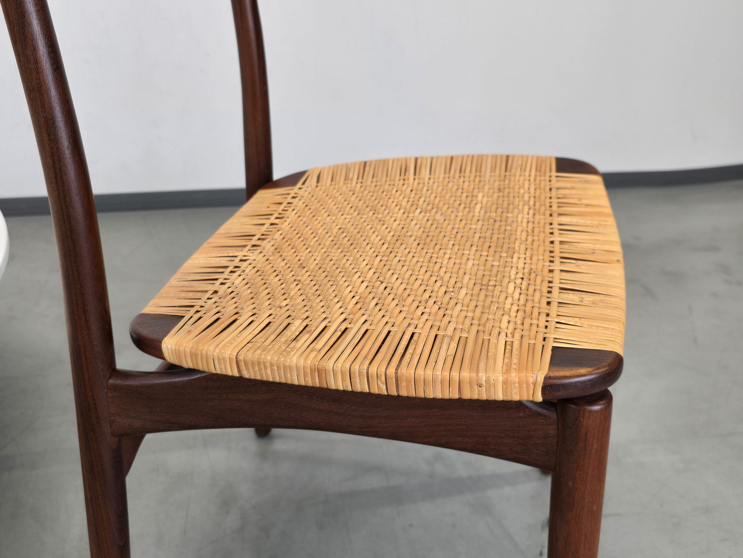 1von4 GEORG LEOWALD TEAK STUHL esszimmer küche büro esstisch vintage mid century wilkhahn
