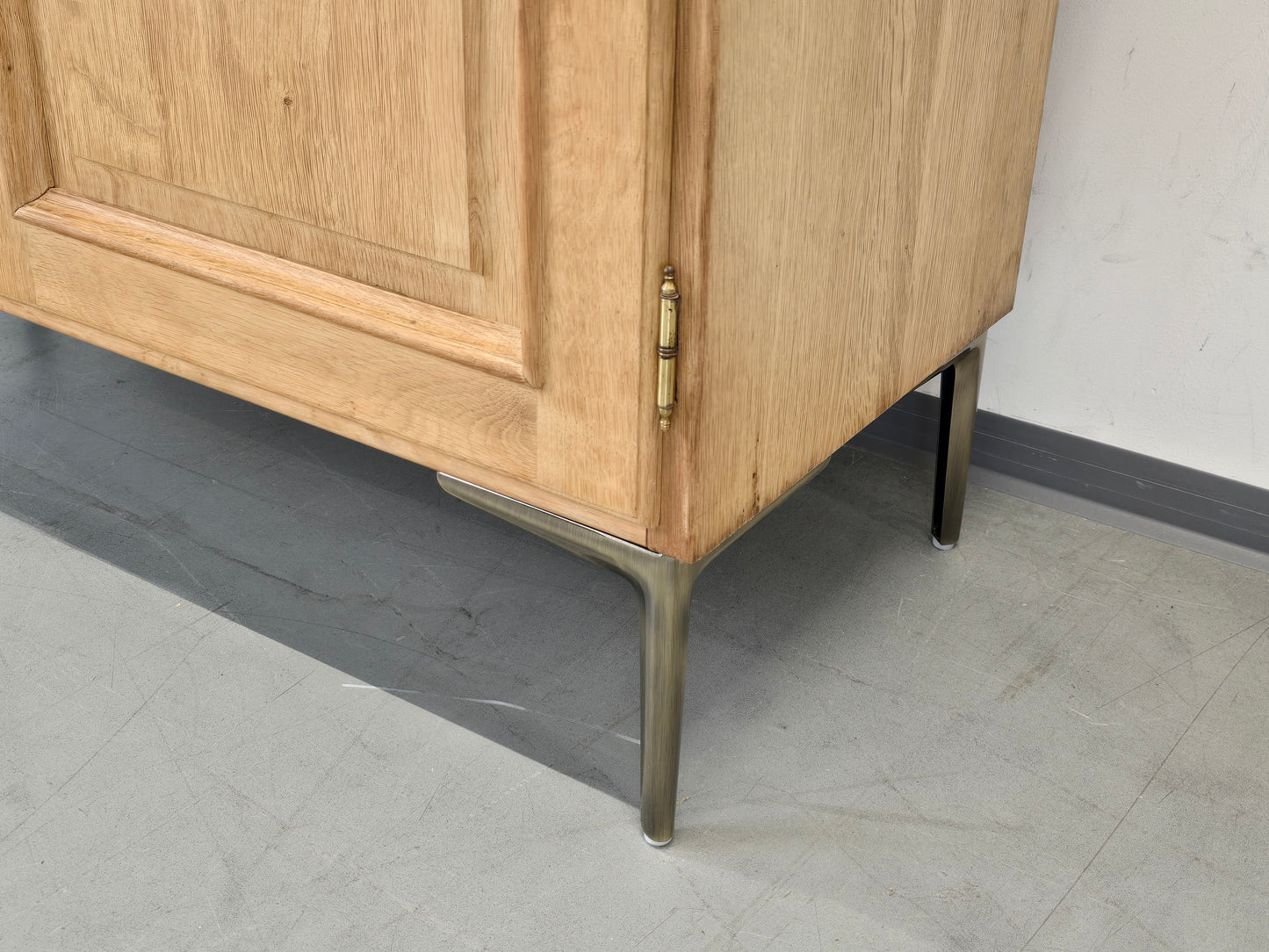 MASSIV EICHE SCHRANK regal bücherregal tv wohnzimmer holz vintage boho