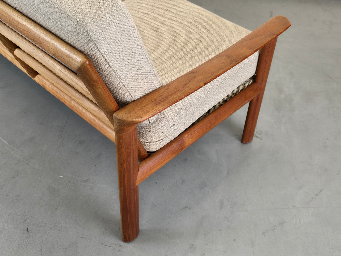 SVEN ELLEKAER SOFA 3er couch tv armchair vintage teak holz komfort denmark sessel