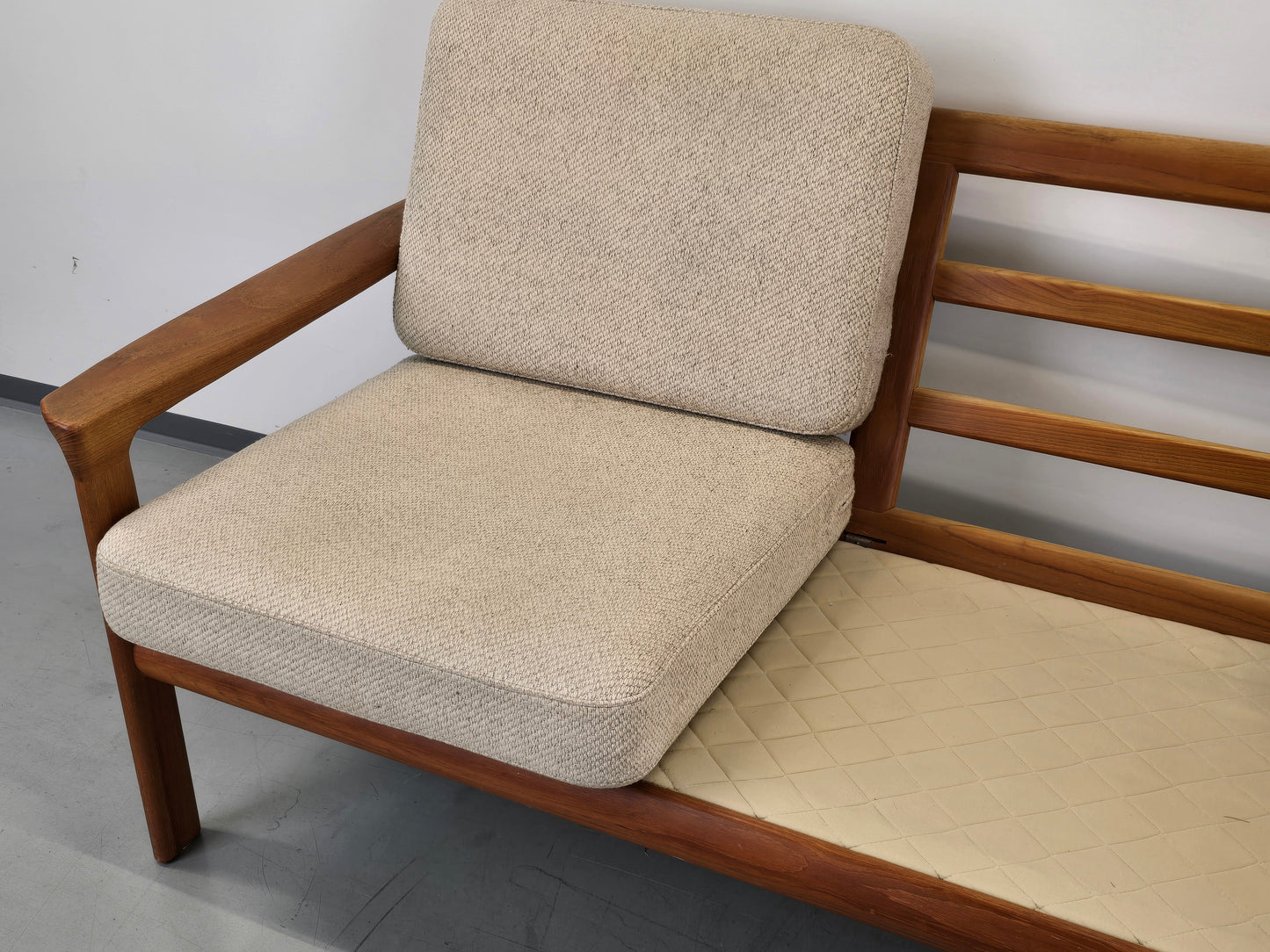 SVEN ELLEKAER SOFA 3er couch tv armchair vintage teak holz komfort denmark sessel
