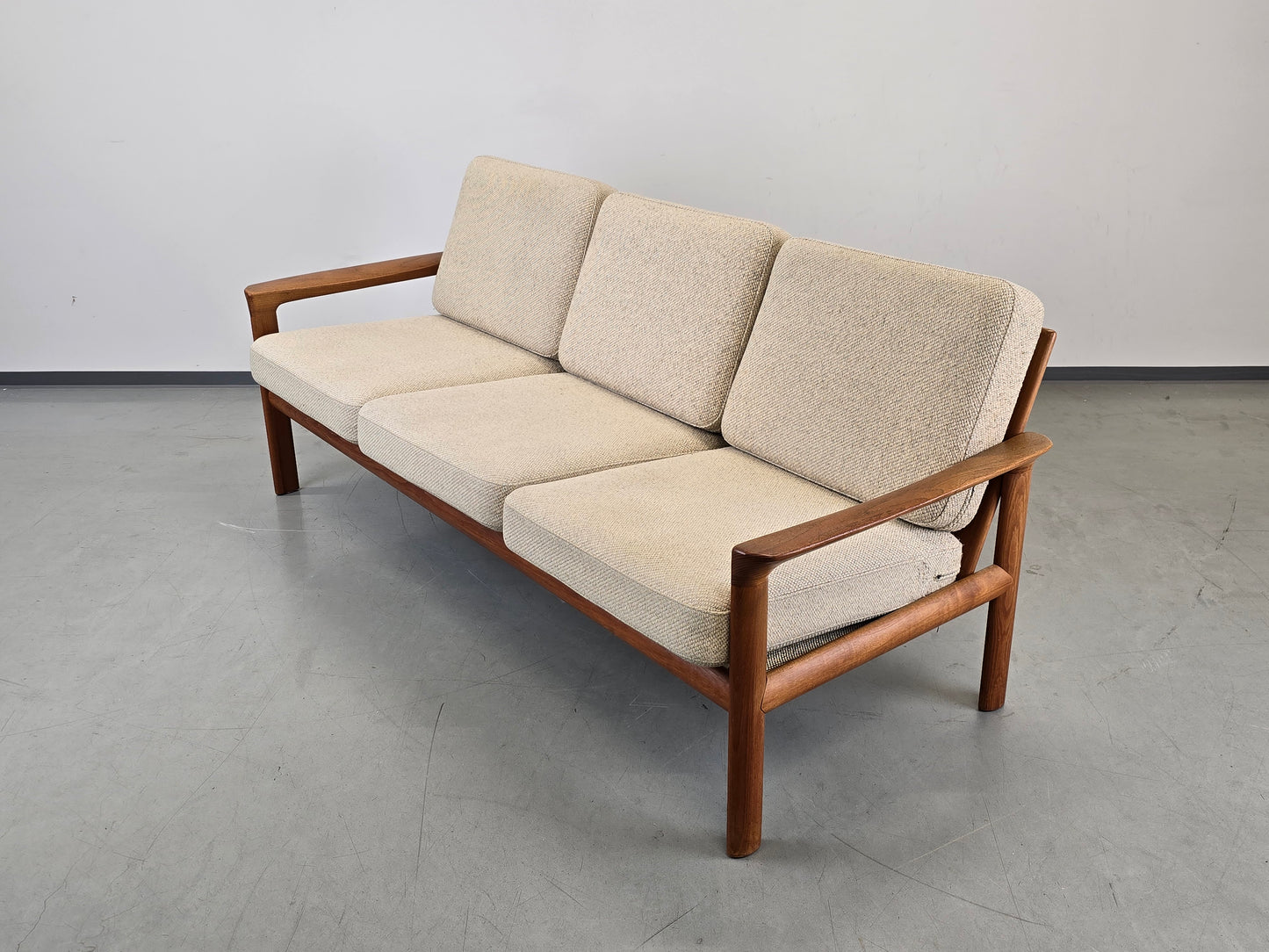 SVEN ELLEKAER SOFA 3er couch tv armchair vintage teak holz komfort denmark sessel