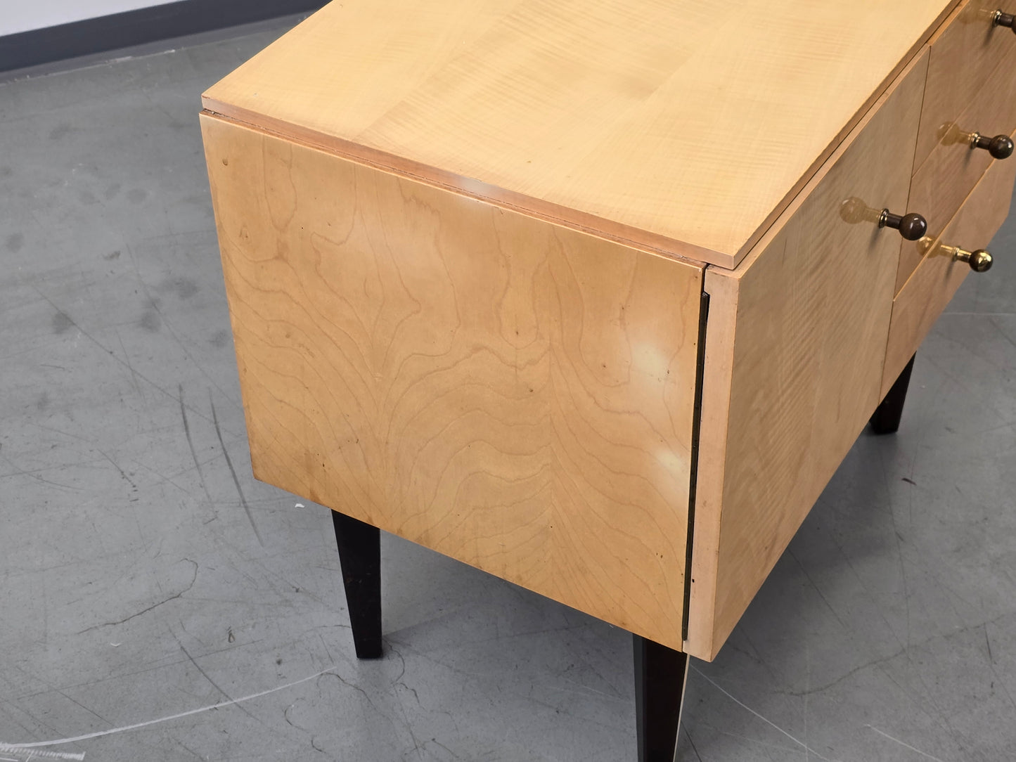 MID CENTURY NACHTTISCH SET vintage holz kommode schlafzimmer ablage