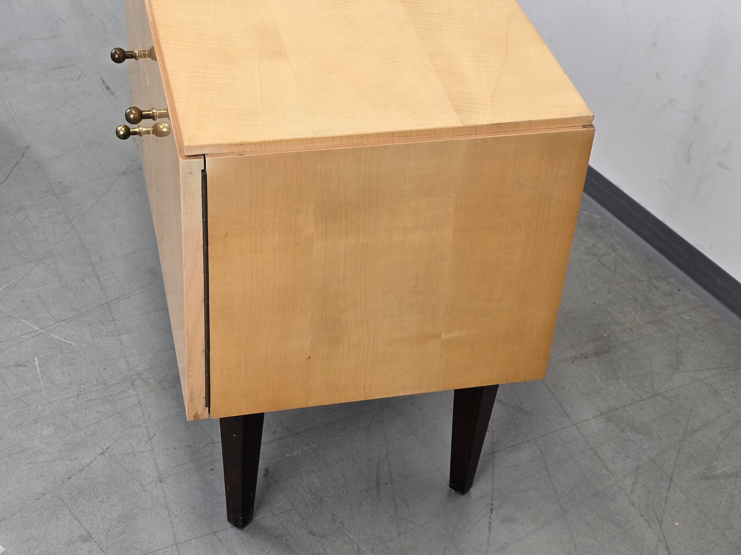 MID CENTURY NACHTTISCH SET vintage holz kommode schlafzimmer ablage