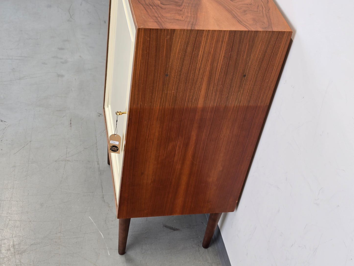 VINTAGE ABLAGE kommode flur nussbaum holz beige boho landhaus antik