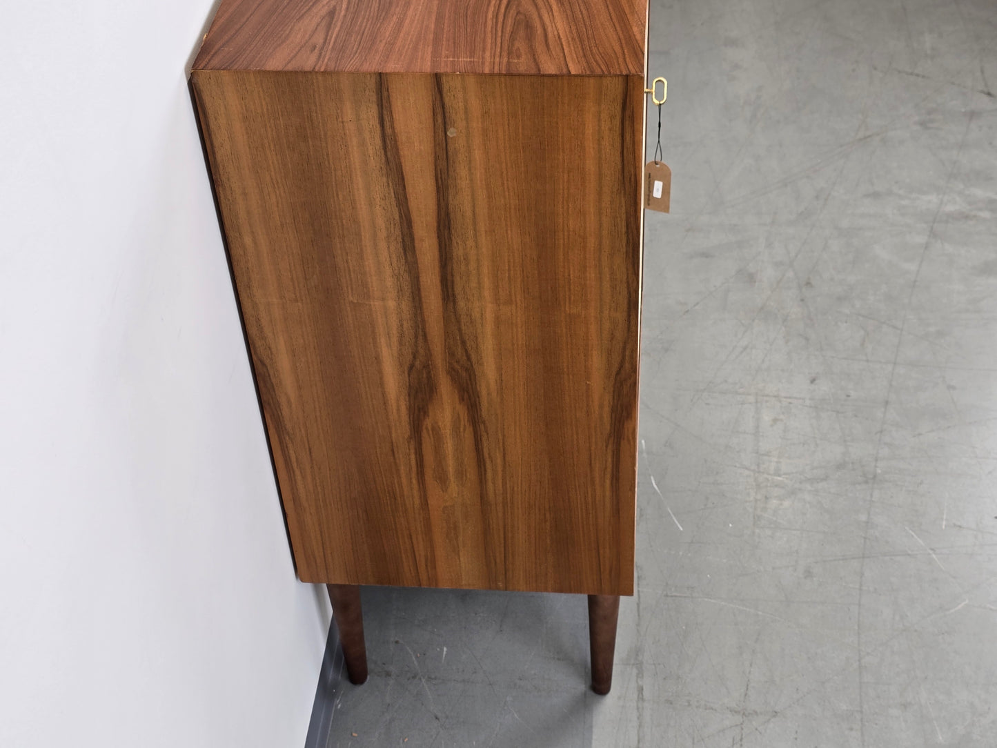 VINTAGE ABLAGE kommode flur nussbaum holz beige boho landhaus antik