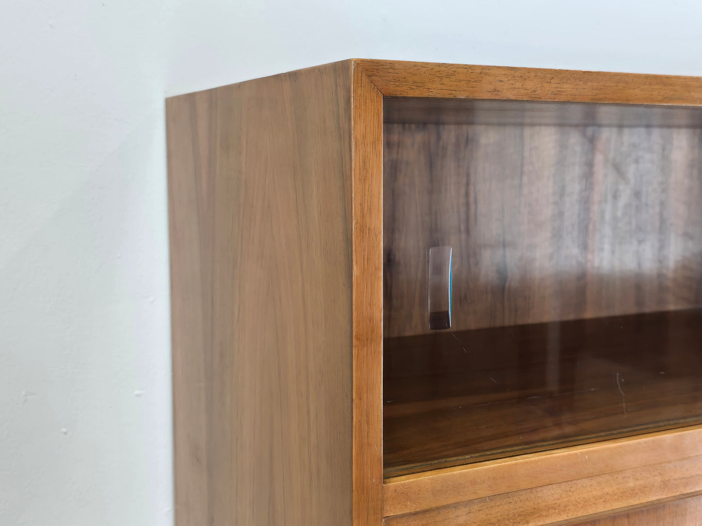 VINTAGE SEKRETÄR nussbaum holz gero schrank kommode vitrine minibar schreibtisch