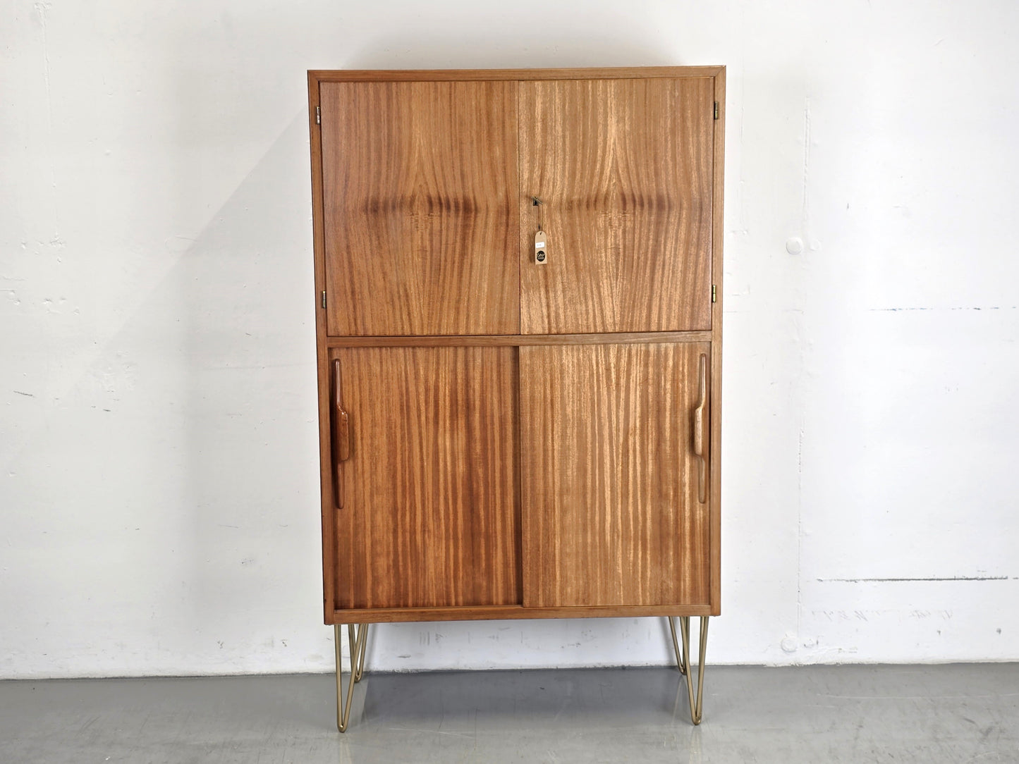 MID CENTURY SCHRANK teak holz kleiderschrank kommode vintage 1960er