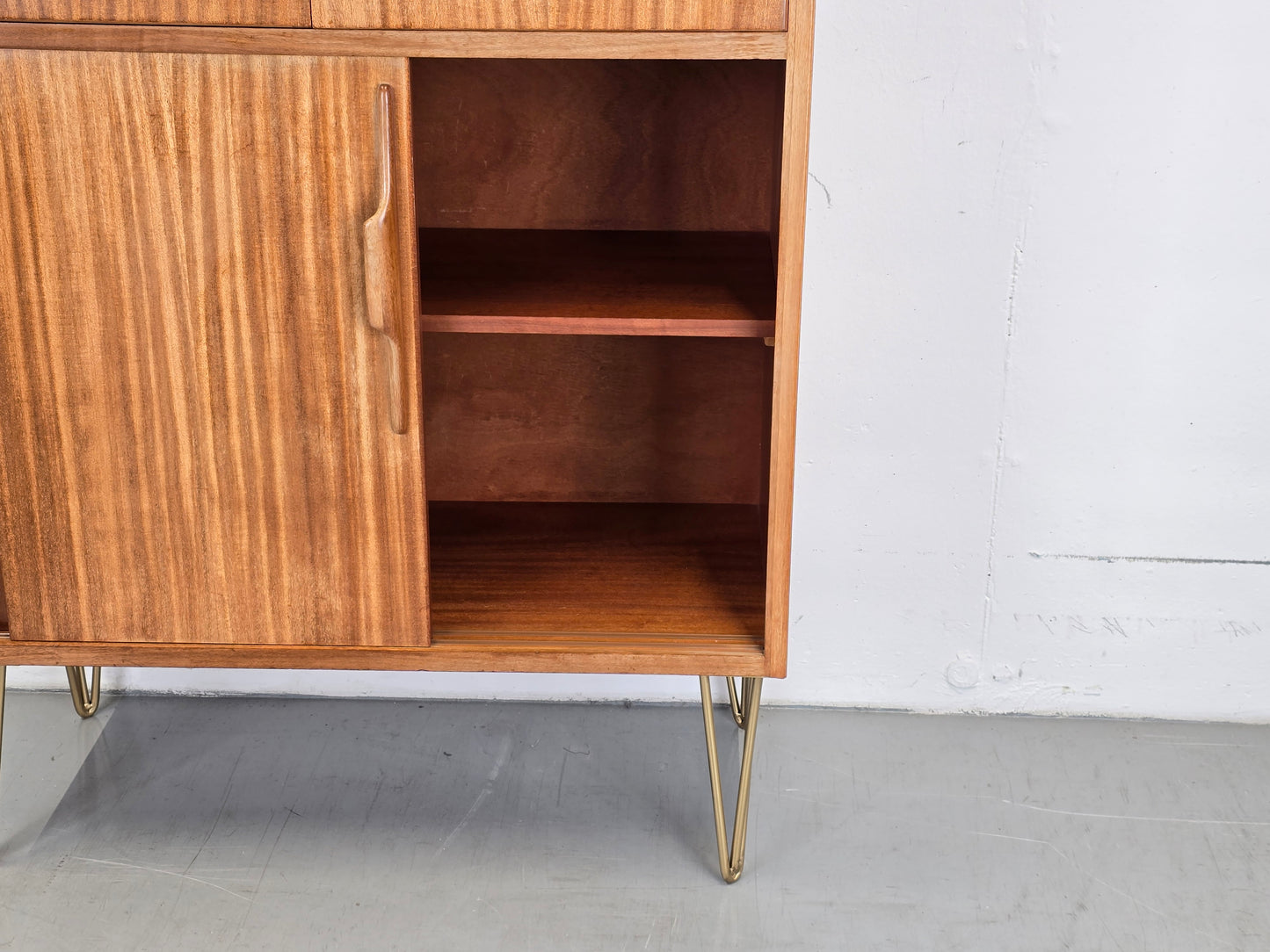 MID CENTURY SCHRANK teak holz kleiderschrank kommode vintage 1960er