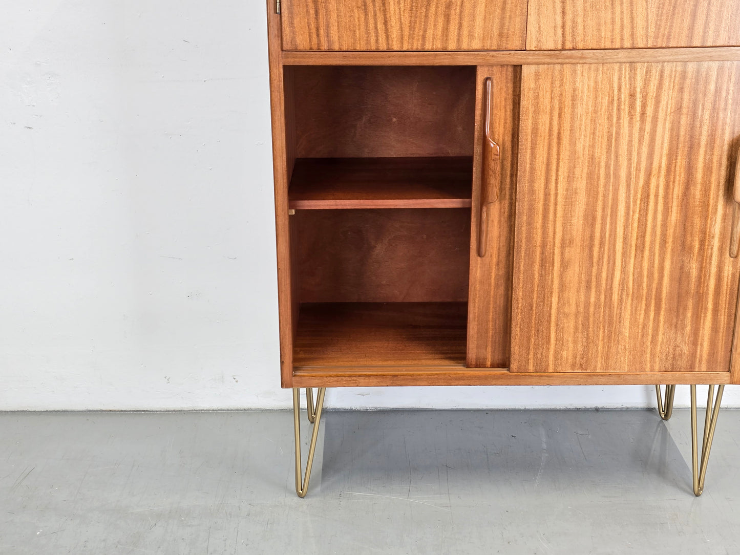 MID CENTURY SCHRANK teak holz kleiderschrank kommode vintage 1960er