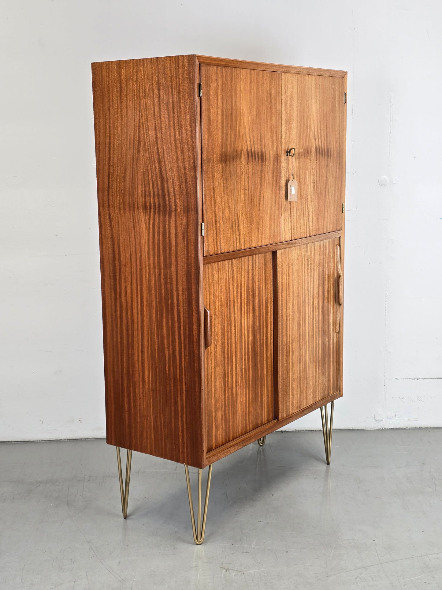 MID CENTURY SCHRANK teak holz kleiderschrank kommode vintage 1960er