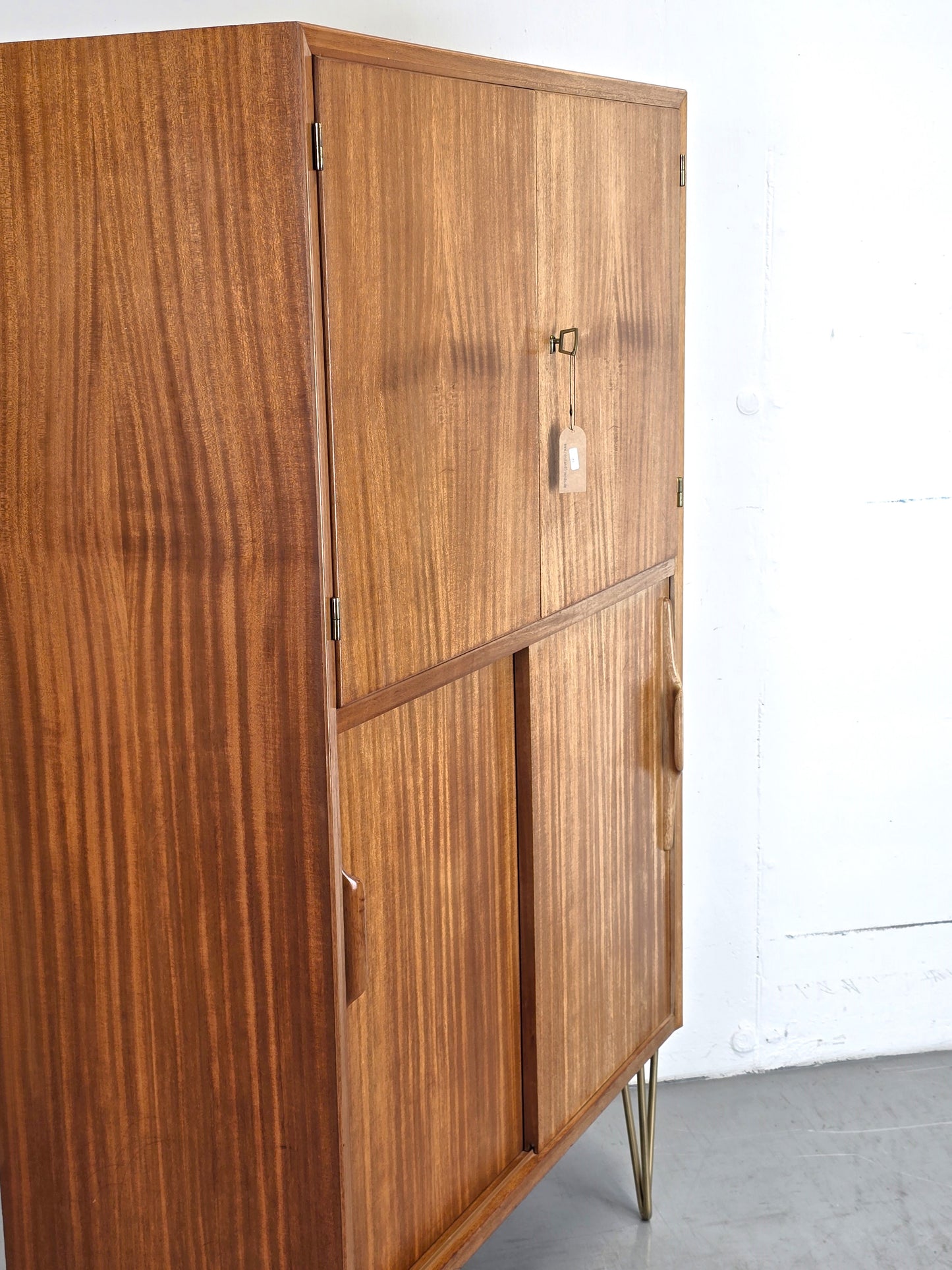 MID CENTURY SCHRANK teak holz kleiderschrank kommode vintage 1960er