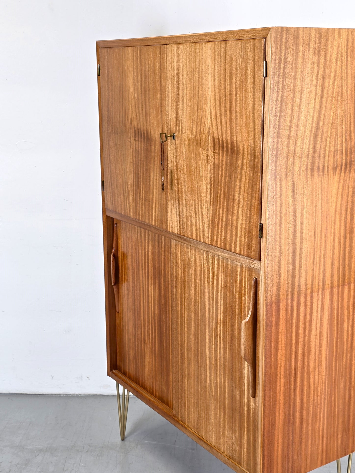 MID CENTURY SCHRANK teak holz kleiderschrank kommode vintage 1960er