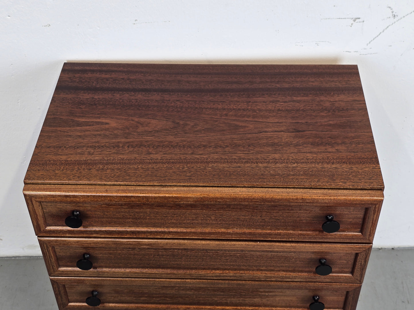 MID CENTURY NACHTTISCH SET 2er kommode schlafzimmer vintage holz schubladen mahagoni