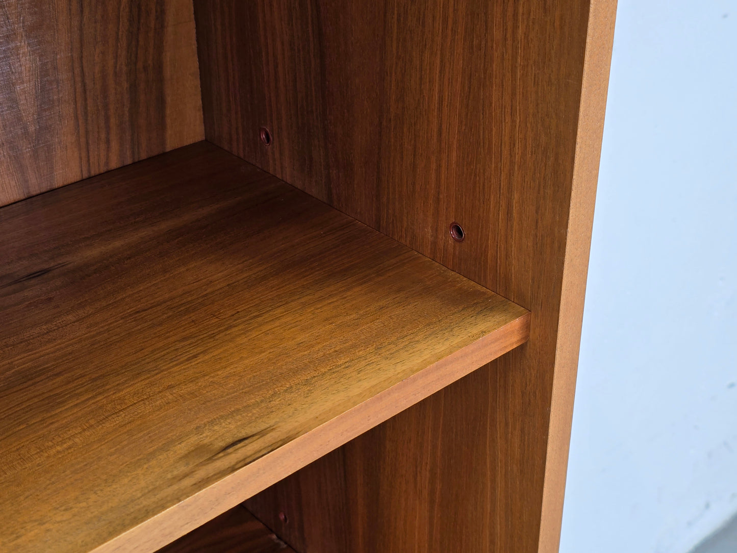 VINTAGE REGAL bücherregal holz nussbaum 1960er 60s Schubregal mid century bücher
