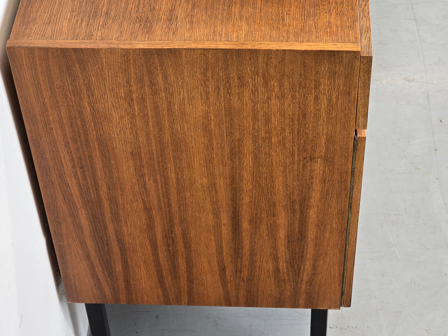 VINTAGE KOMMODE schuh tv sideboard holz nussbaum ddr 1960er retro schränkchen