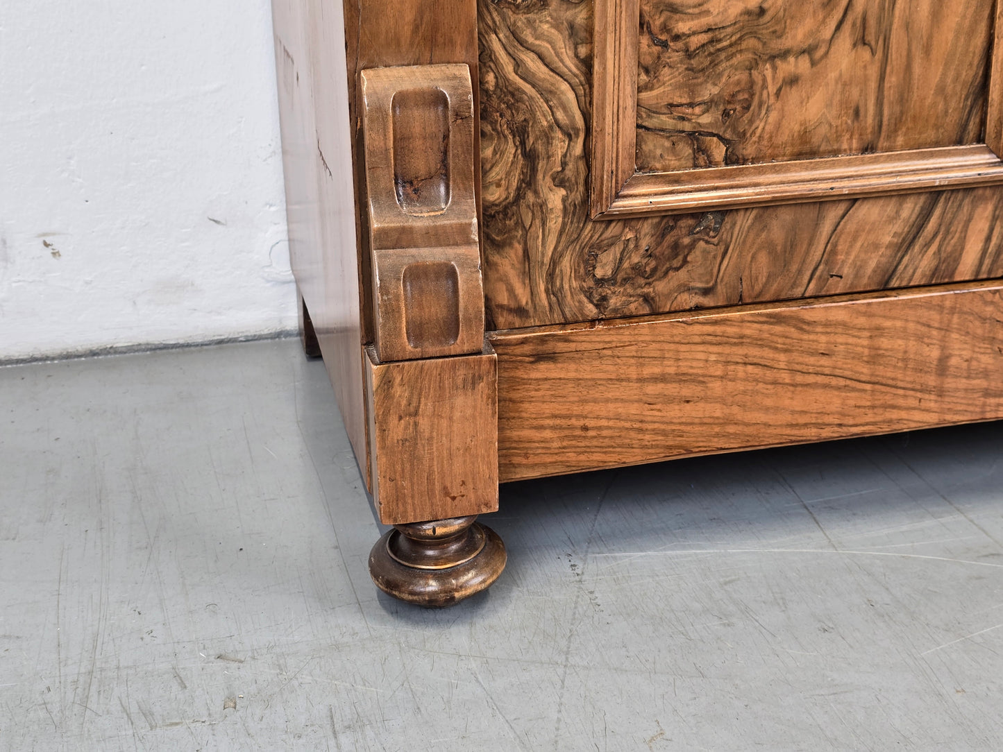 ANTIK NUSSBAUM KOMMODE vintage schuhschrank flur anrichte schrank