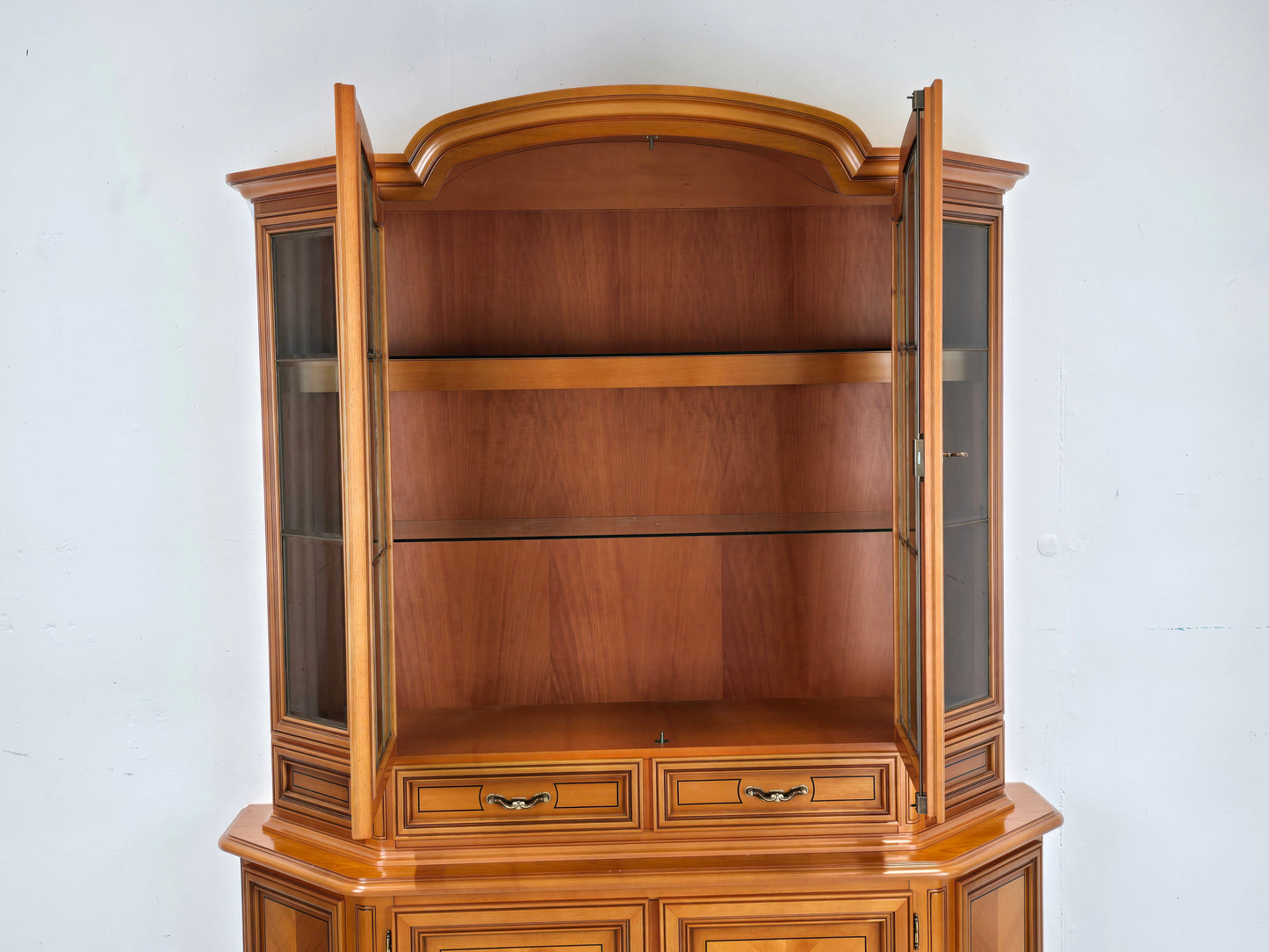 KIRSCHBAUM VITRINENSCHRANK vitrine schrank kommode buffet geschier holz