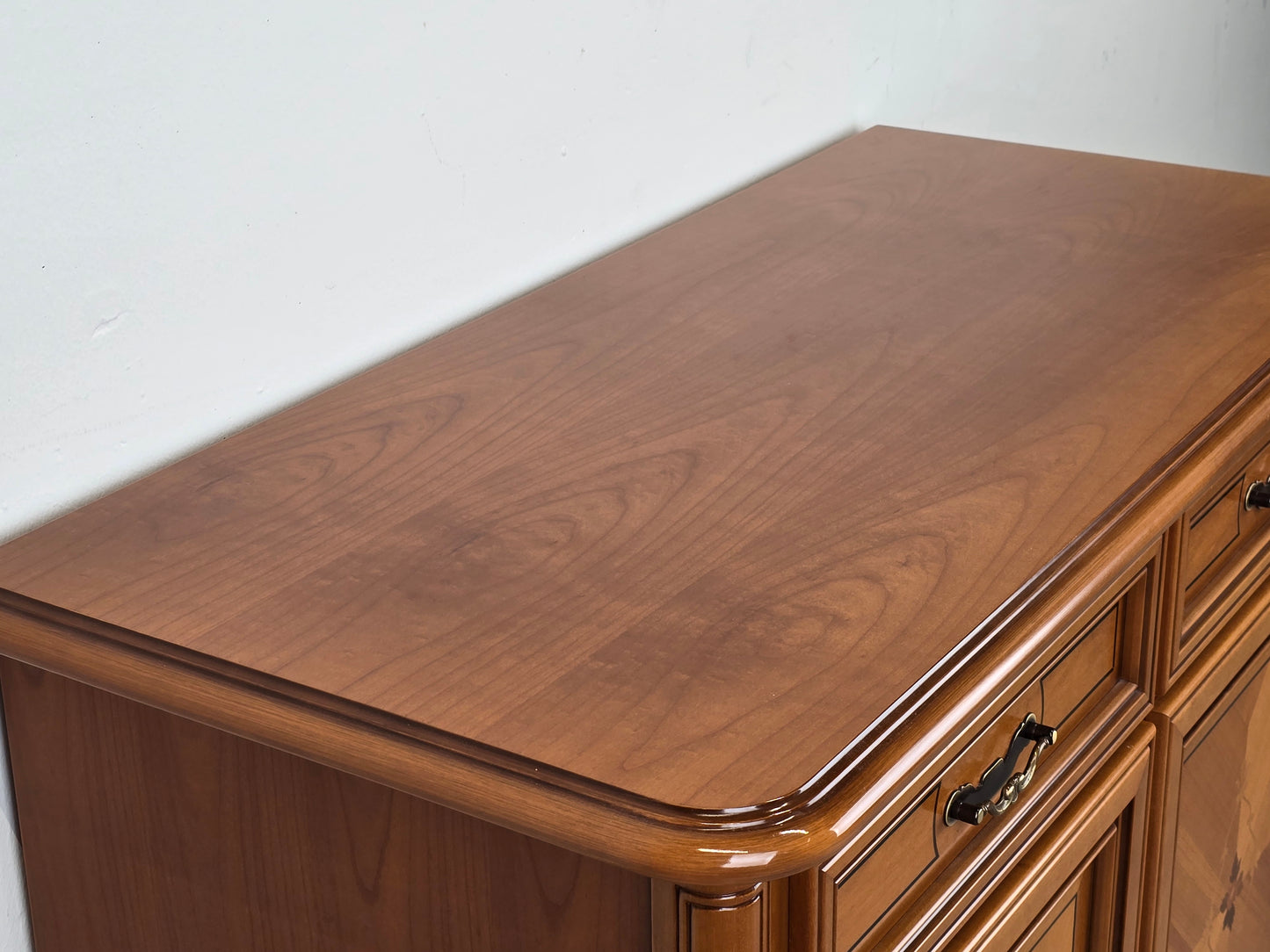 KIRSCHBAUM KOMMODE vintage sideboard schrank buffet geschier holz antik