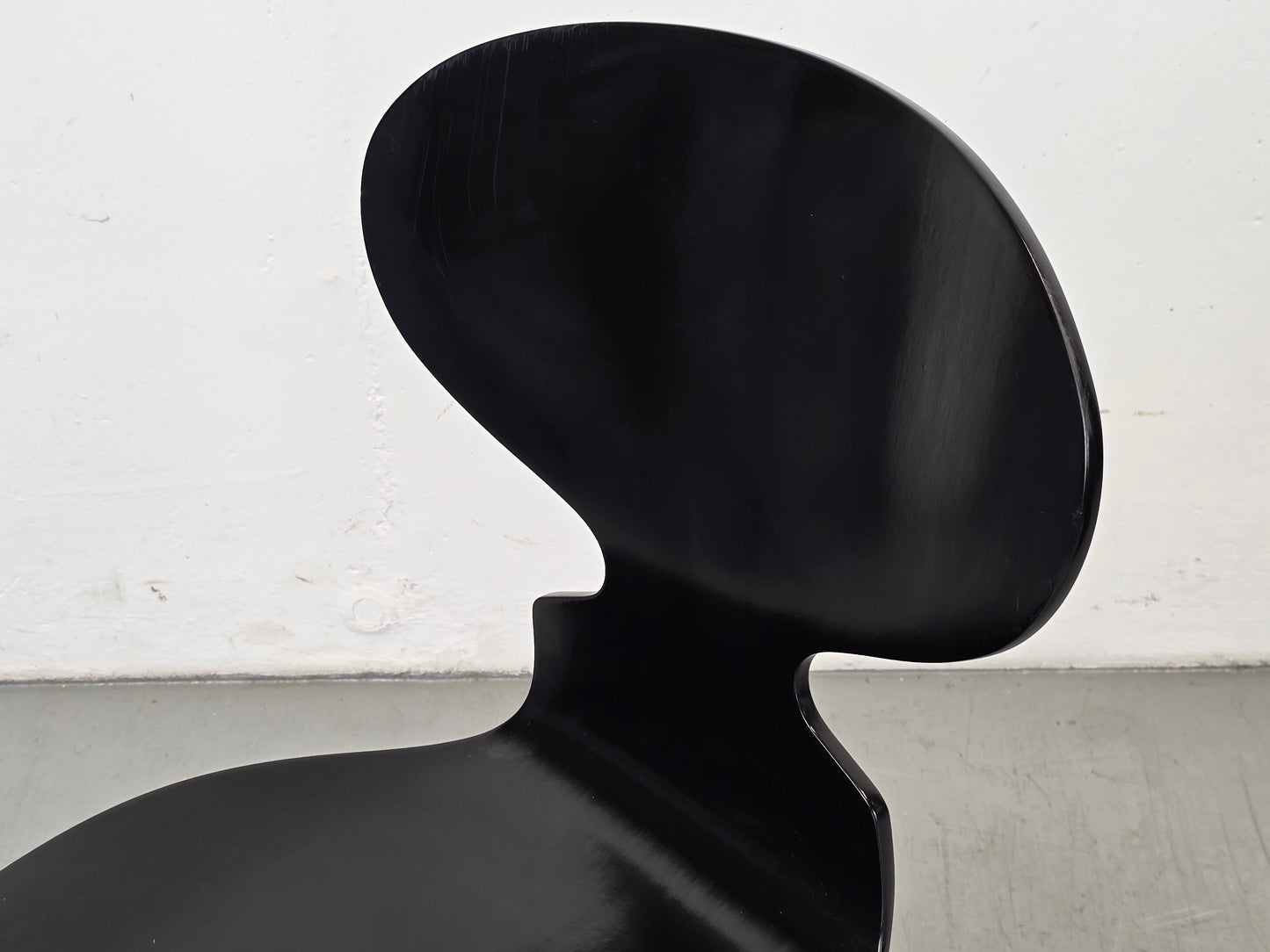 FRITZ HANSEN STUHL ant arne jacobsen esszimmer küche büro esstisch Stapelstuhl schwarz