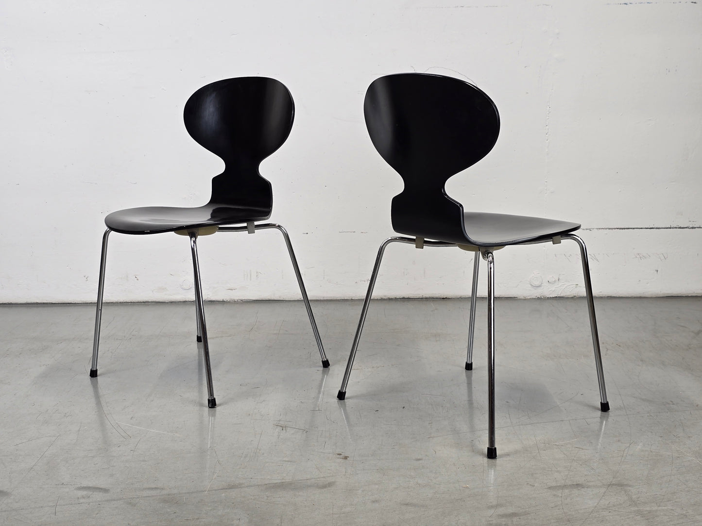 FRITZ HANSEN STUHL ant arne jacobsen esszimmer küche büro esstisch Stapelstuhl schwarz