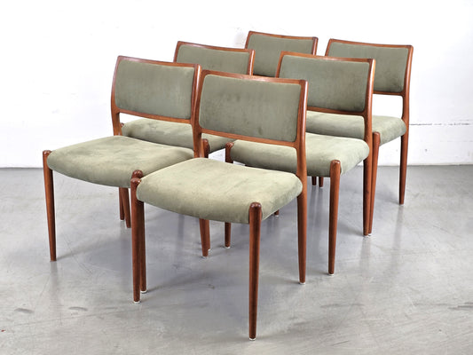 NIELS OTTO MÖLLER STUHL stühle esstisch esszimmer küche vintage teak holz 60s Modell80