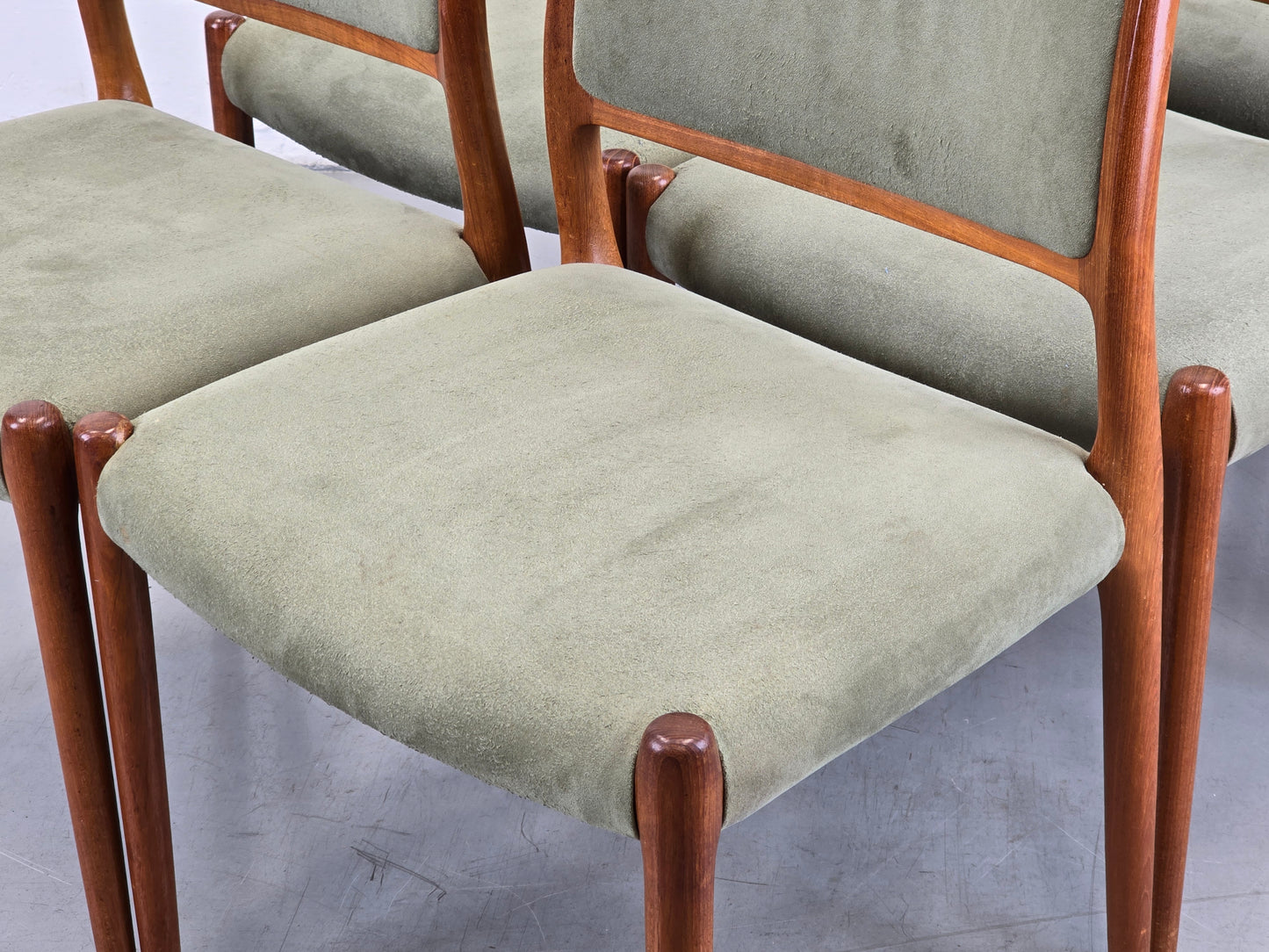 NIELS OTTO MÖLLER STUHL stühle esstisch esszimmer küche vintage teak holz 60s Modell80