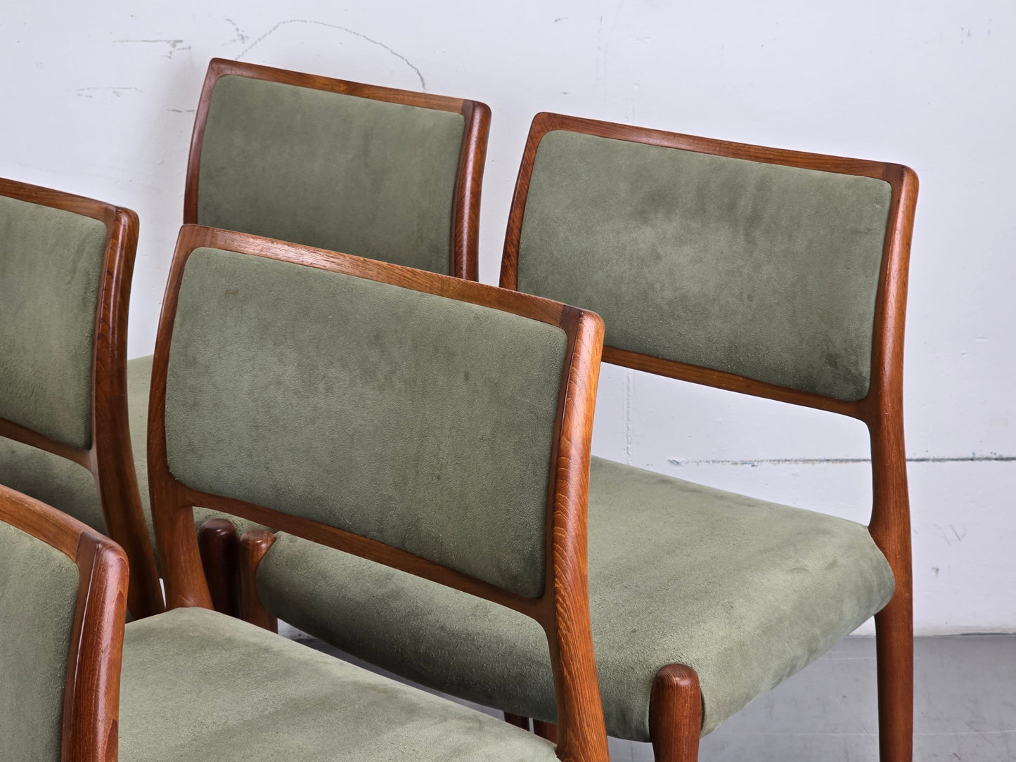 NIELS OTTO MÖLLER STUHL stühle esstisch esszimmer küche vintage teak holz 60s Modell80