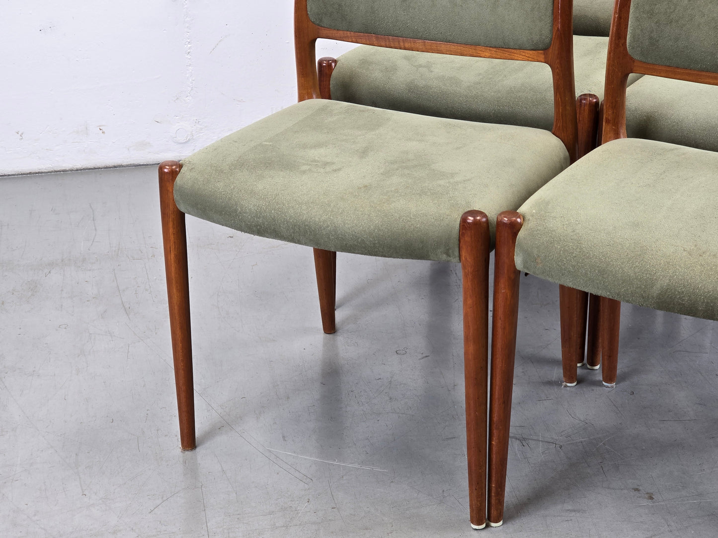 NIELS OTTO MÖLLER STUHL stühle esstisch esszimmer küche vintage teak holz 60s Modell80