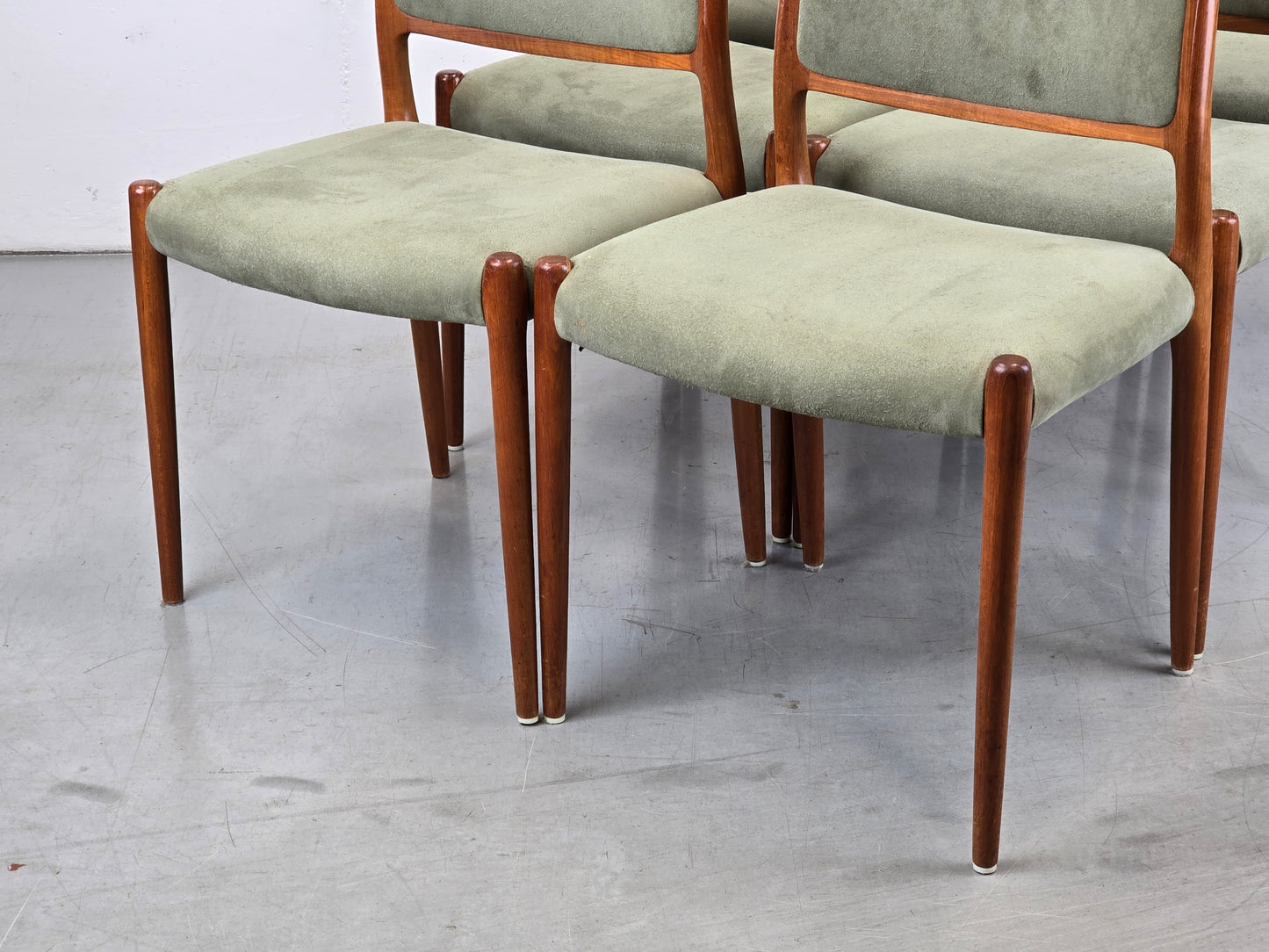 NIELS OTTO MÖLLER STUHL stühle esstisch esszimmer küche vintage teak holz 60s Modell80