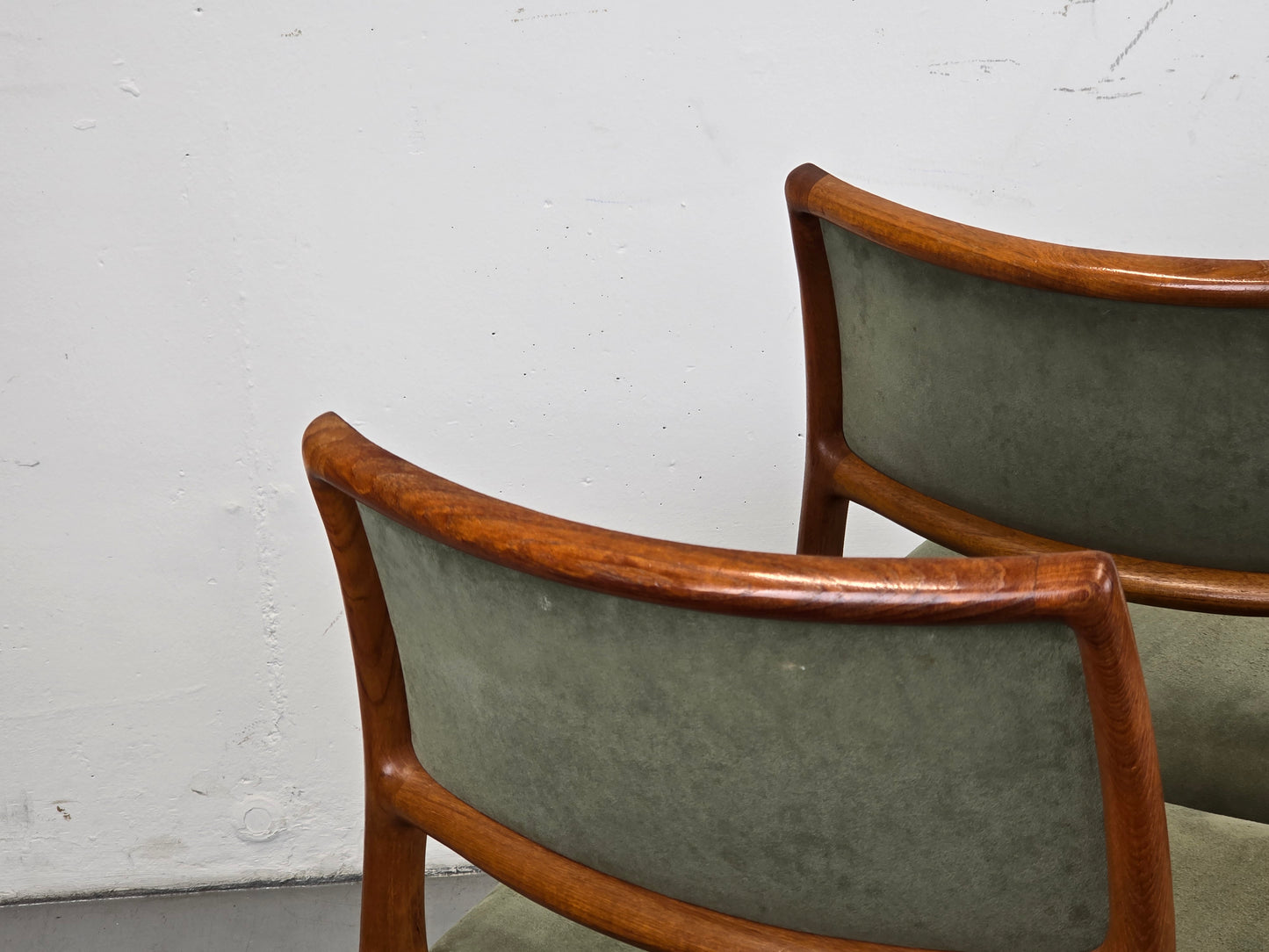 NIELS OTTO MÖLLER STUHL stühle esstisch esszimmer küche vintage teak holz 60s Modell80