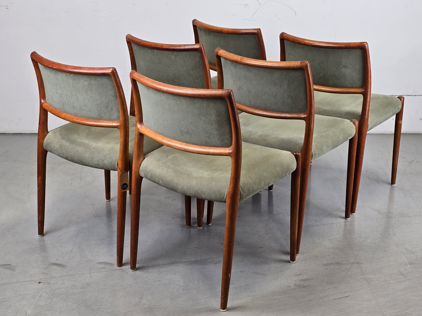 NIELS OTTO MÖLLER STUHL stühle esstisch esszimmer küche vintage teak holz 60s Modell80