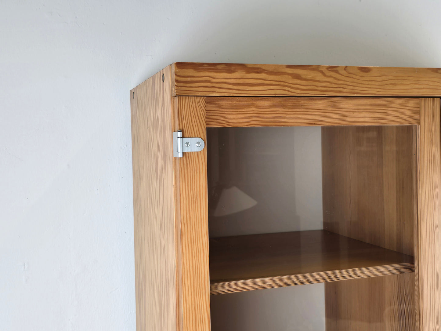 1970ER VITRINENSCHRANK schrank regal vitrine vintage holz kiefer schulschrank