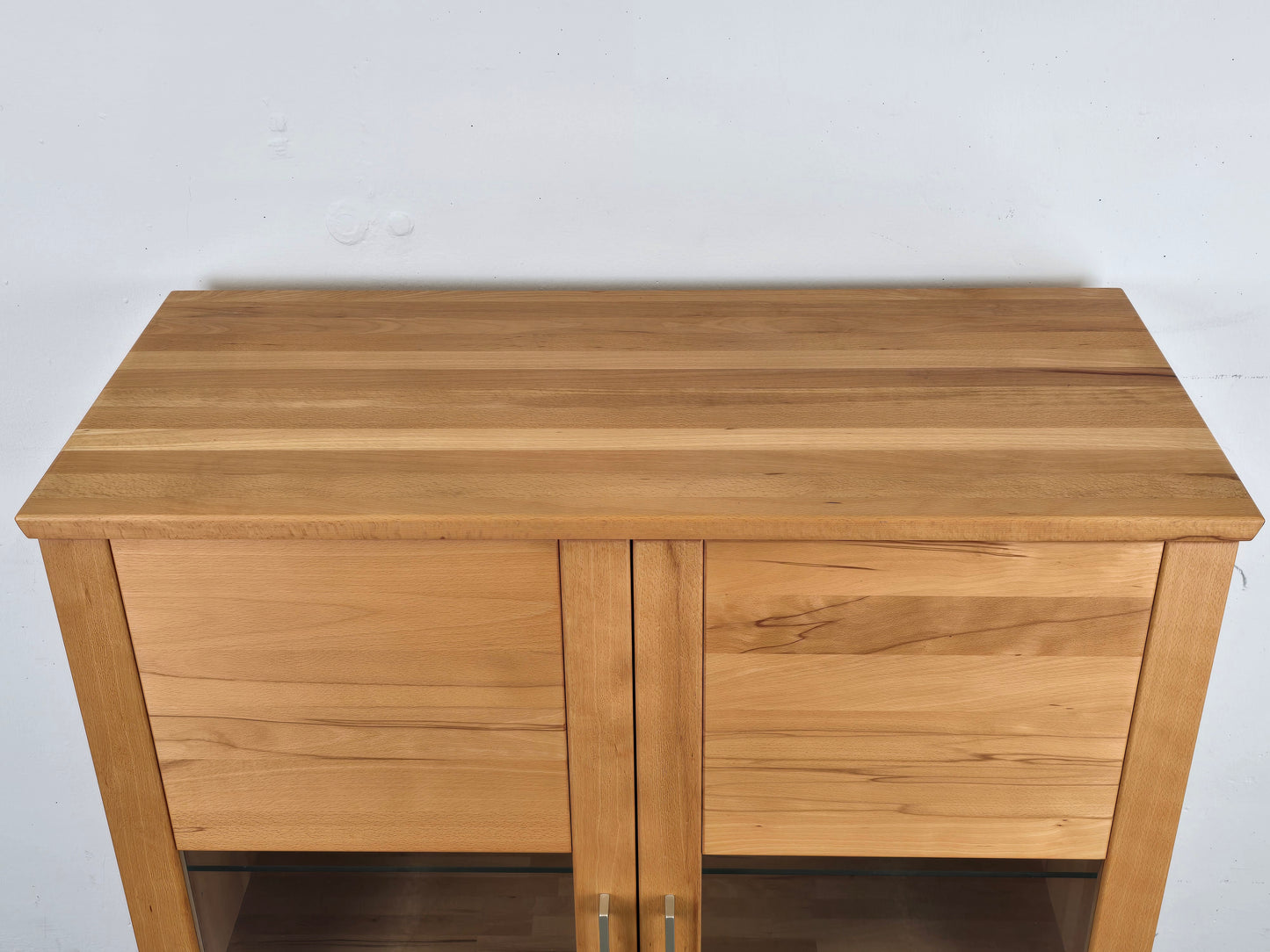 BUCHENHOLZ Sideboard vitrinenschrank holz buche schrank kommode vollholz