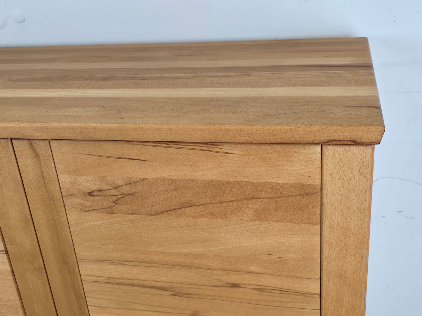 BUCHENHOLZ Sideboard vitrinenschrank holz buche schrank kommode vollholz