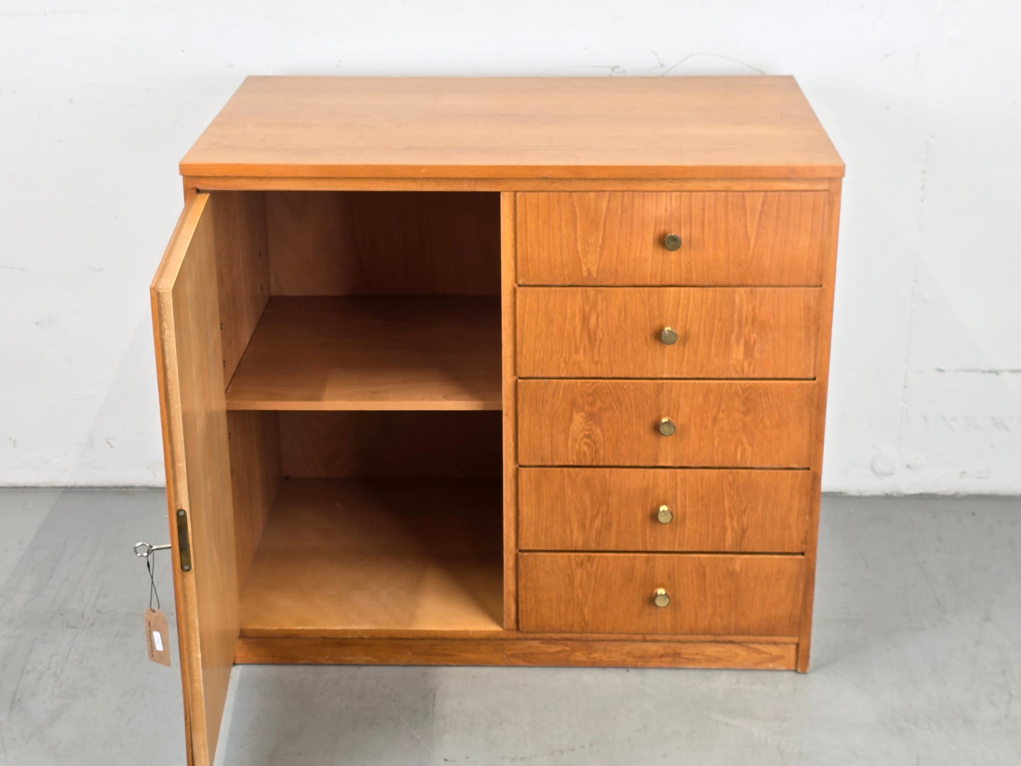 WK MÖBEL KOMMODE sideboard schubladen vintage rüster holz mid century bar 1960er retro