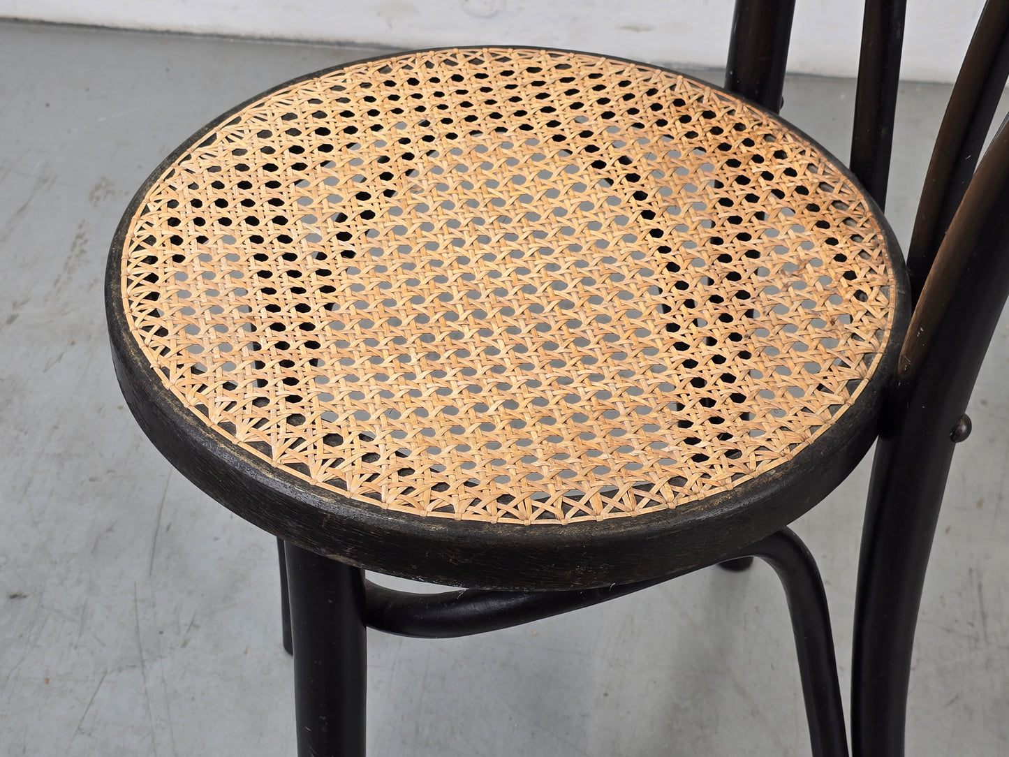 VINTAGE BUGHOLZ STÜHLE stuhl wiener geflecht schwarz thonet esstisch küche esszimmer